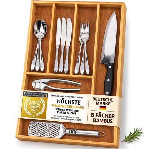 Besteckkasten bambus - besteckkasten,
